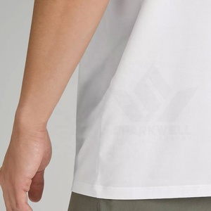 <b>Men's</b> <b>White</b> Solid Color Knitted Tank Top O-Neck Sleeveless Casual Regular Fit Breathable Muscle <b>Vest</b> - Product Image 5