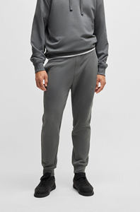 Ensemble survêtement homme gris foncé : sweat à capuche et pantalon de jogging en molleton, tenue décontractée et active pour l'hiver, deux pièces pour la gym et le sport - Product Image 4