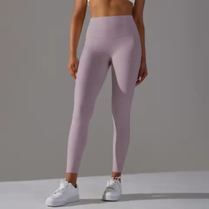 Leggings de yoga pour femmes grande taille, taille haute, séchage rapide, en Spandex/Nylon de haute qualité, pour la course à pied, le fitness, la gym et le sport - Product Image 3
