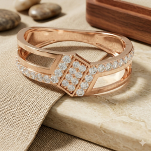 Custom Diamond <b>Ring</b> for Women Round Brilliant Diamond <b>Open</b> <b>Ring</b> Gold Jewelry OEM Manufacturer - Product Image 1