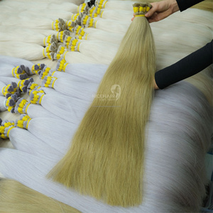 Extensiones de cabello Remy vietnamita crudo 100% de alta calidad, paquetes de cabello a granel con ondas naturales de proveedor de Vietnam con cutícula intacta - Product Image 4