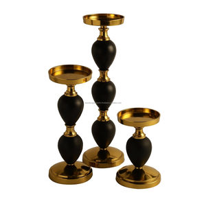 Private Label Heritage Two-Tone Metal Pillar Bases – Sustainable <b>Sand</b> Cast Metal - Product Image 4