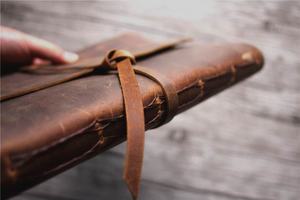 Cuaderno Profesional de Cuero Genuino, Plegable, Resistente al Polvo, Recargable, Estuche para Cuaderno, Regalo Empresarial NBC-0029 - Product Image 5