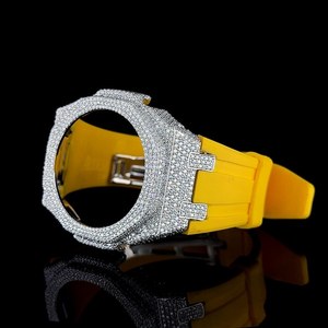Luxury Wristwatch Design Custom GA2100 Compatible Watch Iced Out Steel <b>Case</b> Premium Luxury Mod Watch - Product Image 3
