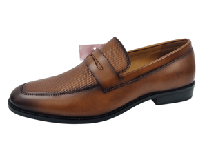 Dlords Gad Penny Zapatos Oxford de vestir para hombre, color marrón, con punta en pico, de piel de vaca, para oficina y carrera profesional - Product Image 3