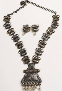 ชุดเครื่องประดับเจ้าสาววินเทจสองสี ประดับเพชรซิร์คอน ลายดอกไม้ สร้อยคอ ต่างหู สไตล์โบโฮ สำหรับงานแต่งงาน งานหมั้น ของขวัญวันครบรอบ - Product Image 2