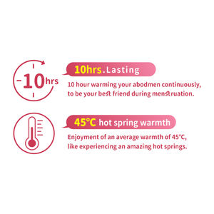 Almohadillas térmicas de hierbas HIBIS con hierro en polvo para aliviar el dolor menstrual, aplicación corporal, 3 piezas/caja - Product Image 4