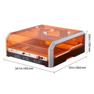 Macchina per Incisione e Taglio Laser 20W M2 con Controllo Ruida, Area di Lavoro 15.7 X 15.7, Gabbia di Protezione 3000 e Telecamera - Product Image 6