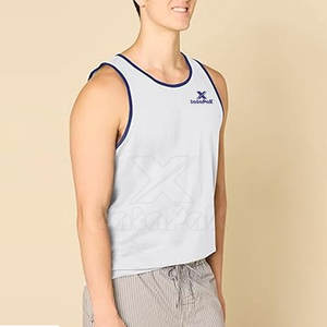 Débardeur pour homme en coton 100% respirant et à séchage rapide, avec coutures durables, tissu extensible confortable, conçu pour le fitness - Product Image 1