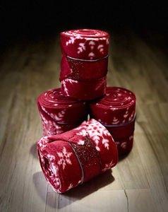 ผ้าพันขาสำหรับขี่ม้าแบบพรีเมียมดีไซน์ 2026 ผ้าฟลีซยืดหยุ่นสำหรับพันขาในคอกม้า ช่วยพยุงขาและดูแลสุขภาพม้า - Product Image 3