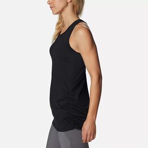 Best Quality 2026 Women's <b>Black</b> Scoop Neck <b>Tank</b> <b>Top</b> <b>Knitted</b> Breathable Casual Style Solid Color 100% Polyester Regular Length - Product Image 2