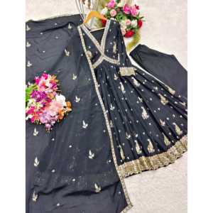 Diseñador Aliya-Vestido de mujer cortado con Pent elegante y hermoso conjunto Dupatta - Product Image 1