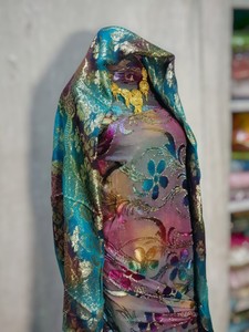Tela de terciopelo de lujo Mystic Aurora Maqbal Dirac, material ecológico para vestidos de novia, diseño floral somalí para vestidos de mujer - Product Image 2