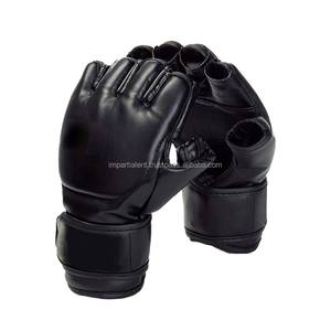 Gants de boxe en cuir demi-doigt 8oz sur mesure professionnel grande taille MMA formation prix raisonnables vêtements de sport d'arts martiaux - Product Image 1