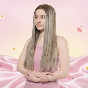 Peluca frontal de encaje HD, cabello virgen sin procesar, sin pegamento, lista para usar, pre-arrancada, línea de cabello natural - Product Image 1