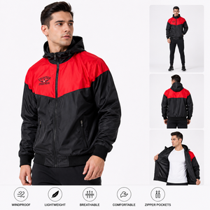 Chaqueta cortavientos de primera calidad, cálida, cómoda y transpirable para hombre, en oferta online. - Product Image 1