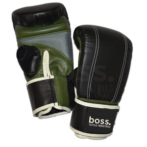 Soft Lined Leather Boxing <b>Bag</b> Mitts with Shock Cushioning Natural Hand Position Durable <b>Wrist</b> Support - Product Image 3