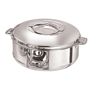 Ensemble de casseroles modernes en acier inoxydable durable avec conception isolante pour le service quotidien, le stockage et la préservation de la chaleur - Product Image 1