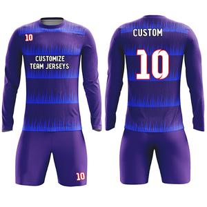 ชุดยูนิฟอร์มฟุตบอลผู้ชายสำหรับฝึกซ้อมและผู้รักษาประตู ปี 2026 เสื้อแขนยาว กางเกงขายาว กางเกงขาสั้น ชุดทีม 100% - Product Image 4