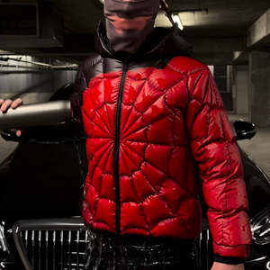 Veste matelassée pour homme, personnalisable, écologique, imperméable, patchwork, motifs camouflage, logo personnalisé, style streetwear - Product Image 4