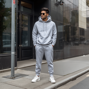Ensemble sweat-shirt et pantalon de survêtement personnalisé en molleton de coton, tenue décontractée unisexe, style streetwear, fabrication OEM, vente en gros - Product Image 3