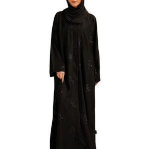 Abaya Marroquí al por Mayor para Mujer, Cárdigan Abierto de Manga Larga, Túnica Islámica Elegante, Kaftán Holgado, Abaya de Dubái, Moda Musulmana - Product Image 1