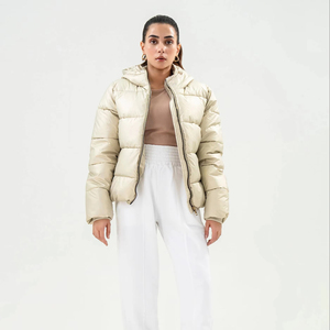 Women's Hooded Quilted <b>Jacket</b> <b>Waterproof</b> Windproof Breathable Eco-Friendly Quick Dry Customizable Logo Detachable Hat OEM <b>Winter</b> - Product Image 1