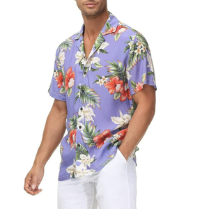 High Quality <b>Mens</b> Casual <b>Shirts</b> Fashion Personal Hawaiian Printing Short Sleeve <b>Shirt</b> <b>Beach</b> <b>Mens</b> Casual <b>Shirts</b> - Product Image 2