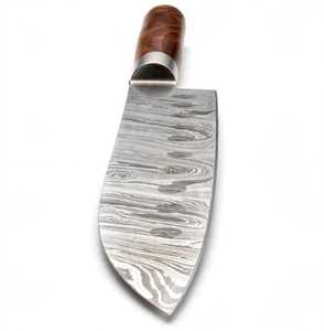 Couteau de chef en acier damas fait main sur mesure, style japonais Santoku, couteau de cuisine - Product Image 2