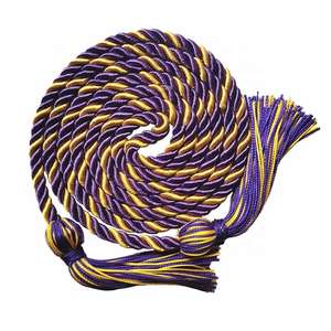 Cordón de cintura de alambre dorado hecho a medida al por mayor con borlas, cordón de cintura pectoral metálico para sacerdotes y iglesias, para bolsos y prendas de vestir - Product Image 3