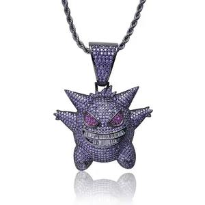 Top Selling 925 Silver Rhodium Plated Hip Hop Pendant for Men with Moissanite Iced Out Design <b>Chain</b> Party Wear Export Price - Product Image 2