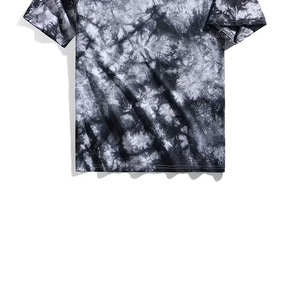 Best Quality Custom Logo Men's <b>Tie</b>-Dye Short Sleeve T-Shirt O-Neck Casual <b>Knitted</b> Regular Fit Patterned Black White 2026 - Product Image 5