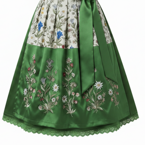 Robe Dirndl durable pour femmes, tissu doux, broderie allemande, longueur genou, coupe confortable, conçue pour les festivals - Product Image 6