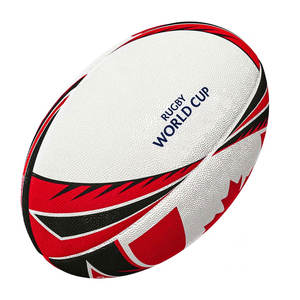 ราคาขายส่งที่ดีที่สุด คุณภาพสูง ทนทาน เป็นมิตรกับสิ่งแวดล้อม ลูกบอลรักบี้ทำจากหนัง พิมพ์โลโก้ตามสั่ง สีพื้น - Product Image 4