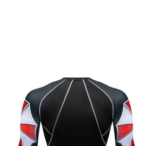 Rashguard de compression respirant à manches courtes de couleur personnalisée pour hommes, en Spandex/Nylon, séchage rapide, antibactérien, pour entraînement MMA - Product Image 6