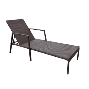 Sedia a Sdraio da Esterno in Rattan Intrecciato, Comoda Chaise Longue Stile Panca - Product Image 5