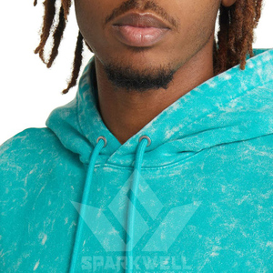 Sudadera con Capucha para Hombre, Bordada, con Estampado Tie-Dye Digital, Corte Regular, Felpa de Algodón, Informal, de Invierno, con Bolsillos, Antiarrugas - Product Image 5