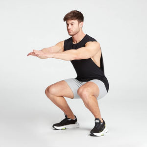 เสื้อกล้ามผู้ชายผ้าฝ้ายผสมสแปนเด็กซ์ แขนกุด สำหรับออกกำลังกาย ยืดหยุ่น ระบายอากาศดี เหมาะสำหรับการฝึกซ้อม เสื้อกีฬา ขายส่ง รับผลิตตามแบบ OEM - Product Image 2