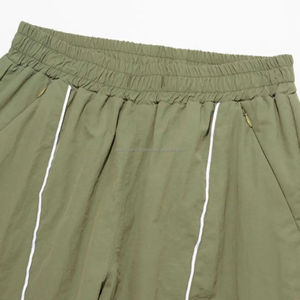 Vêtement de sport pour homme en deux pièces, veste et pantalon en polyester et nylon, fermeture éclair, coupe-vent, sur mesure, vente en gros - Product Image 6