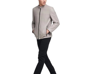 Professional <b>Mens</b> Genuine <b>Leather</b> <b>Jacket</b> Real <b>Sheepskin</b> Biker Coat Motorcycle Outerwear Slim Fit Casual Winter Thermal Wear - Product Image 6