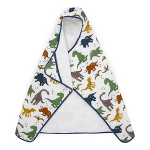 OEM ODM 100% Cotton Fleece Soft Touch Hooded Muslin Towel Printed Breathable Bath <b>Wrap</b> <b>Poncho</b> Kids Toddlers Newborns - Product Image 1