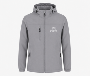Men's <b>Waterproof</b> <b>Grey</b> Softshell <b>Jacket</b> with Hood Custom Logo Windproof Outdoor Workwear Winter <b>Jacket</b> - Product Image 1