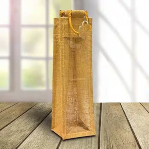 Natural Fiber Wine <b>Bottle</b> <b>Bag</b> for Vineyard Merchandise and Event Packaging - Product Image 3