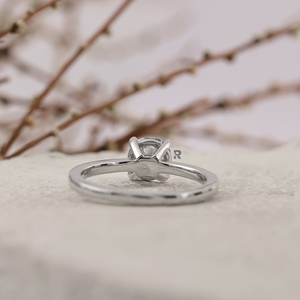Bague de fiançailles de luxe en diamant de laboratoire solitaire celtique rond 1ct 2ct 3ct 4ct 5ct 10K 14K 18K PT950 Bijoux personnalisés pour femmes - Product Image 4