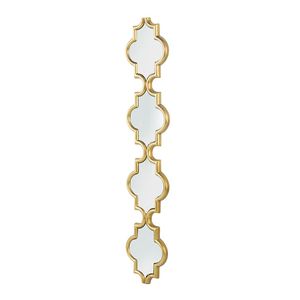 Specchio da parete dorato a quattro livelli stretto e sottile 9,5x1x47,2 pollici - Product Image 3