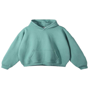 เสื้อฮู้ดดี้ผ้าฝ้ายแบบสั่งทำ OEM สไตล์สตรีทแวร์ทรงโอเวอร์ไซส์ ฮิปฮอป แบบสวมหัว มีฮู้ด ดีไซน์ไหล่ตก บุซับใน ใส่ได้ทั้งชายและหญิง - Product Image 1