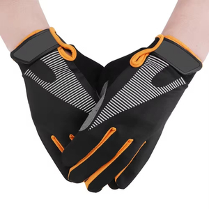 Gants de cyclisme personnalisés à doigts entiers avec support de paume absorbant les chocs et tissu respirant - Product Image 2