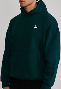 Custom Men's 500 Gsm 100% Cotton Thick Mens Drop Shoulder Hoodie Oversized <b>Hoodies</b> with No <b>String</b> - Product Image 2