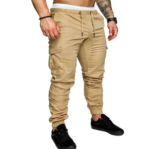 Pantalon cargo décontracté pour homme en toile, plusieurs poches, coupe décontractée, 100% coton, respirant, écologique, séchage rapide, léger, durable - Product Image 4
