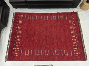 Collection Ocean Art Tapis Kilim en Laine de Qualité Supérieure Noué à la Main à Poil Coupé Écologique Lavable à Poil Moyen Personnalisable pour Prière - Product Image 4